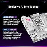 ASUS ROG Strix B850-G Gaming WiFi AMD AM5 B850 mATX, Advanced AI PC Ready, 14+2+1 Power Stages, DDR5, 4 M.2 Slots, PCIe 5.0 Ready, WiFi 7, 2.5G LAN, USB 20Gbps Type-C, AI Advisor - 2