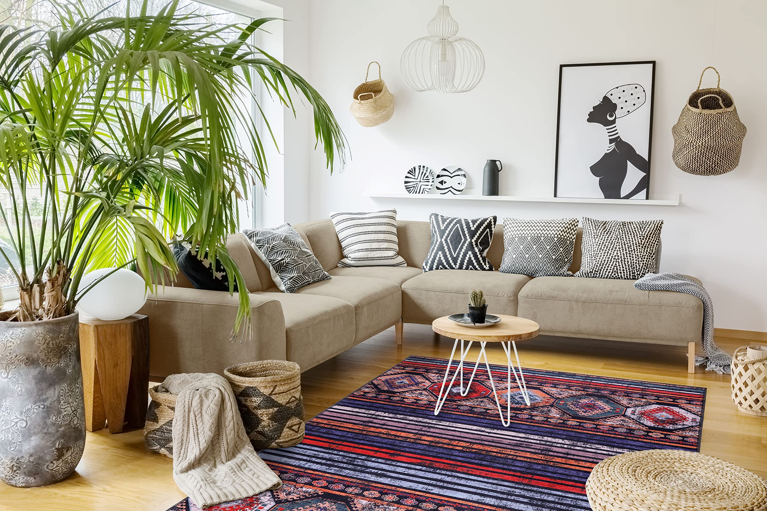 vidaXL - Tapijtloper - Zilver - Stof - 80 x 300 cm | Leen Bakker