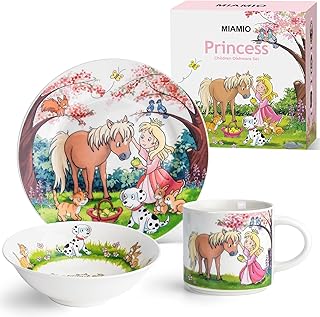 MIAMIO – Set of 3 Kids Dinnerware Set/Porcelain Children Dishes