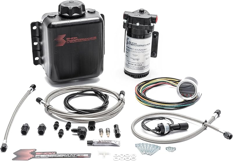 Kit de Injeção Progressiva de Água-Metanol Snow Performance Stage 2 Boost Cooler™ para Indução Forçada – Linhas Trançadas e Conexões 4AN