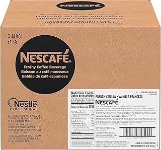 Nescafé Coffee, French Vanilla Cappuccino Mix, 32-Ounce Bags (Pack of 6)