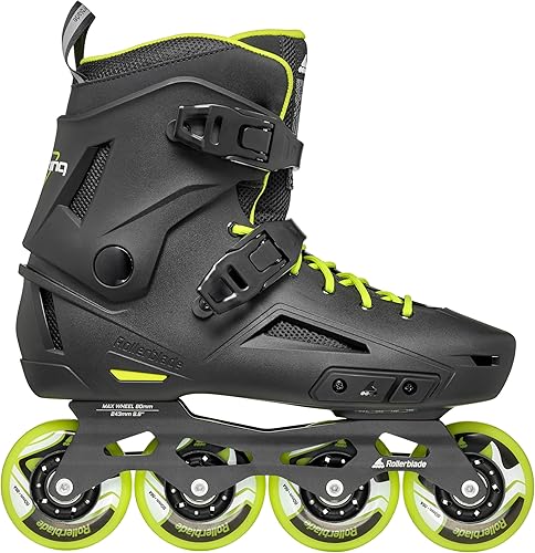 Miniatura 2 de Rollerblade Lightning - Patines en línea urbanos para hombre, color negro y lima