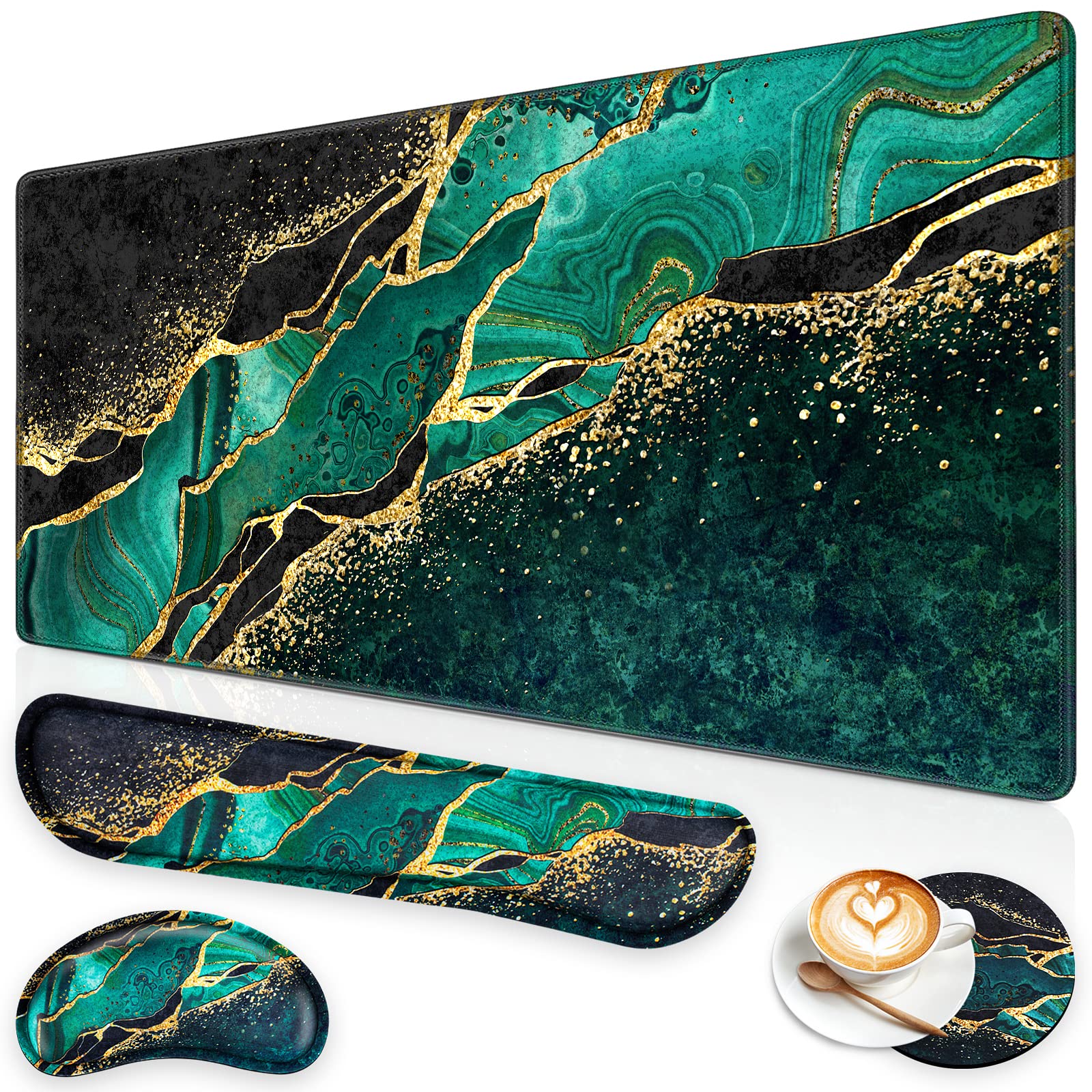 Canjoy Desk Mat with Wrist Rest - Ergonomic Comfort -8