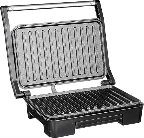 Miniatura 5 de SOKANY Parrilla de interior, Prensa Panini, Sandwichera con luces indicadoras, Prensa Panini eléctrica de 850 W, Prensa de sándwich, placas