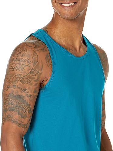 Vista 23 de Yaxa Essentials Camiseta sin mangas slim fit para hombre - Ropa casual