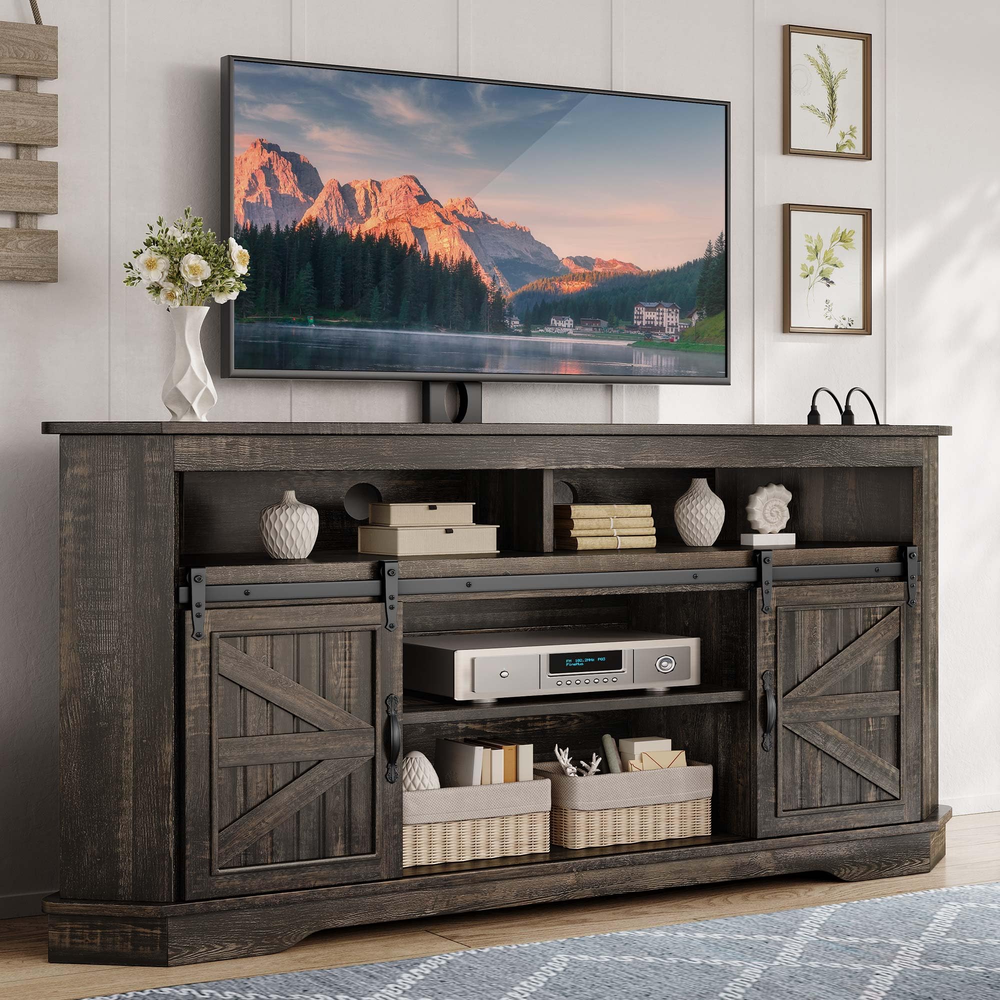 YITAHOME Farmhouse TV Stand