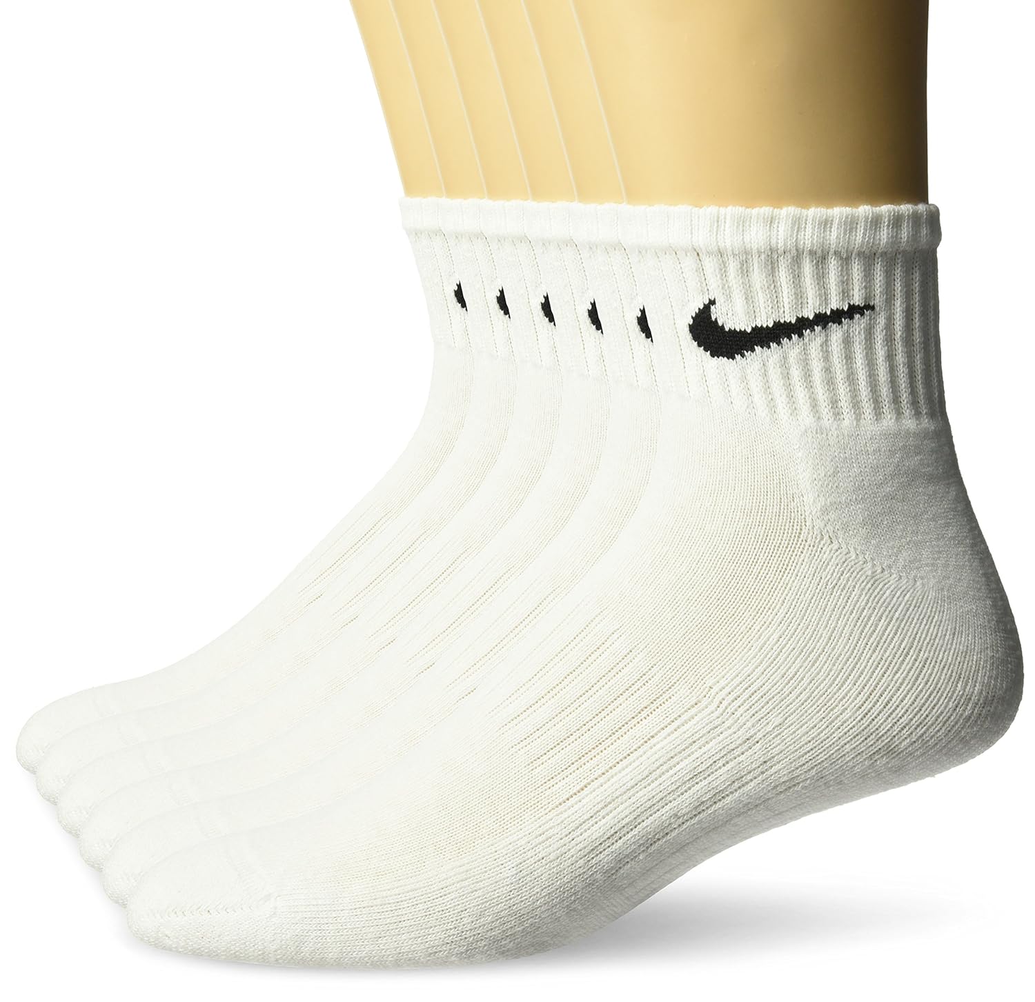 Nike womens Performance Cushion Quarter Socks With Band 6 Pairs