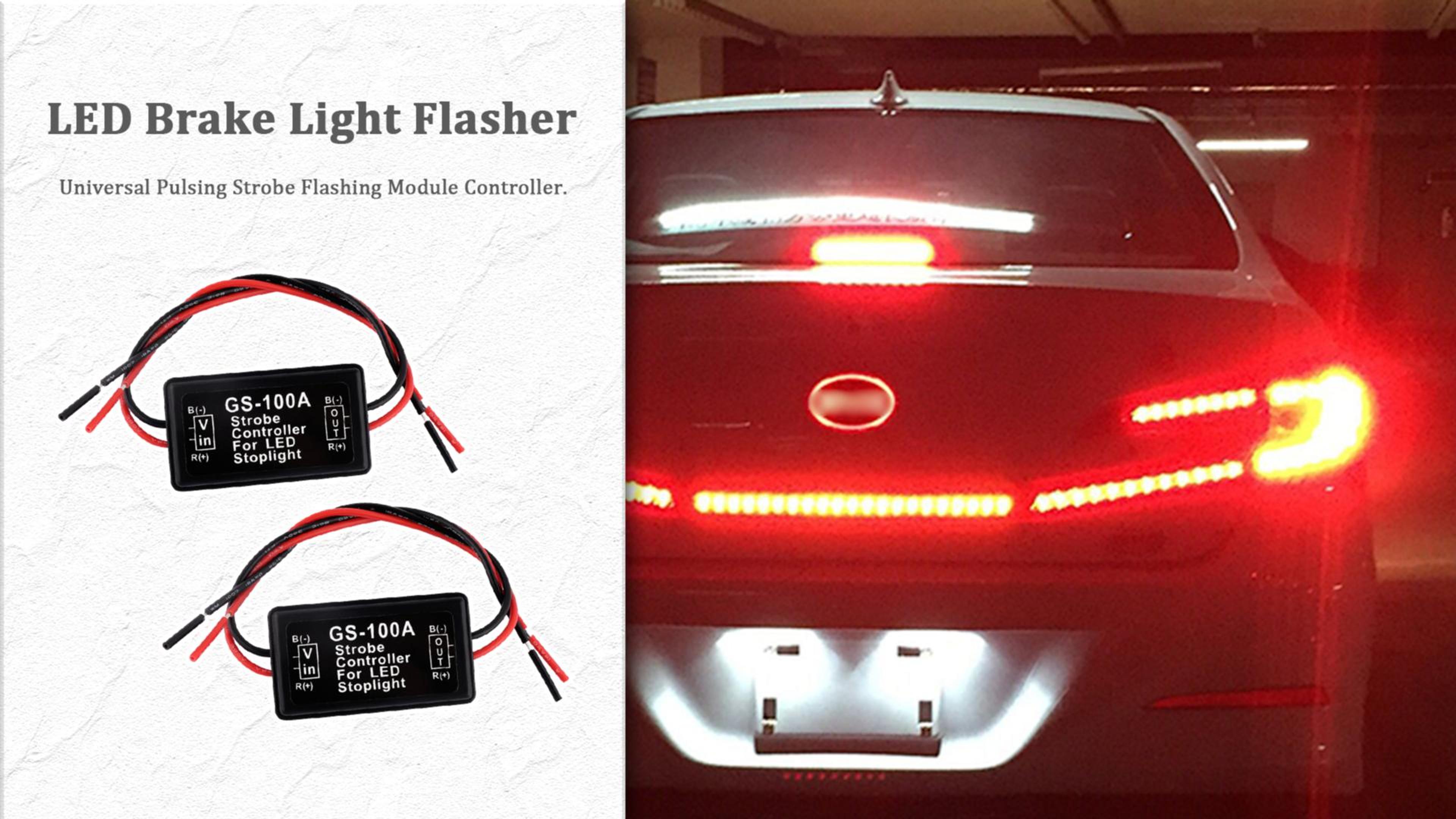 Amazon.com: 2PCS 6V-30V GS-100A LED Brake Light Flasher with