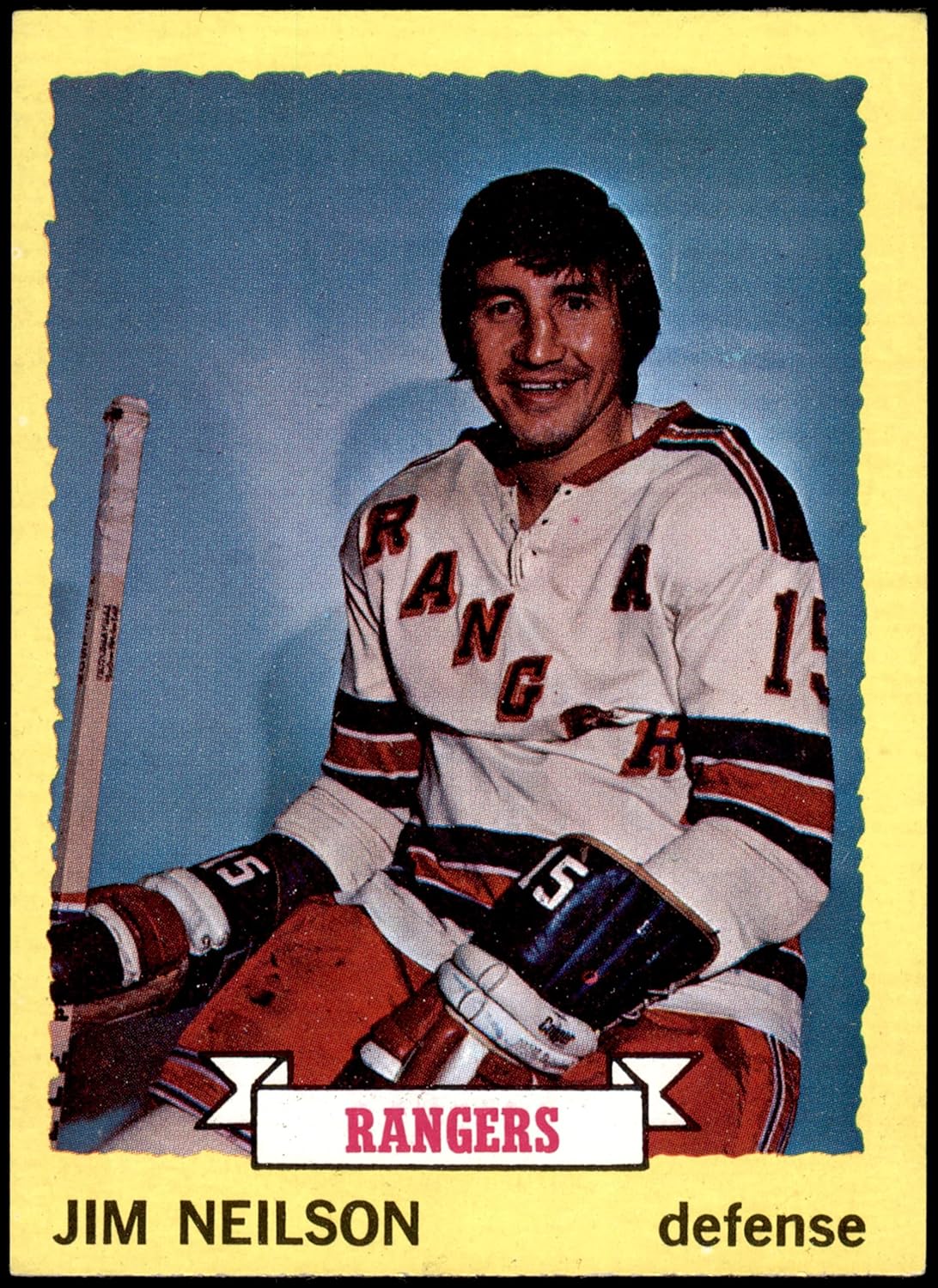 1973 Topps 123 Jim Neilson New York RangersHockey
