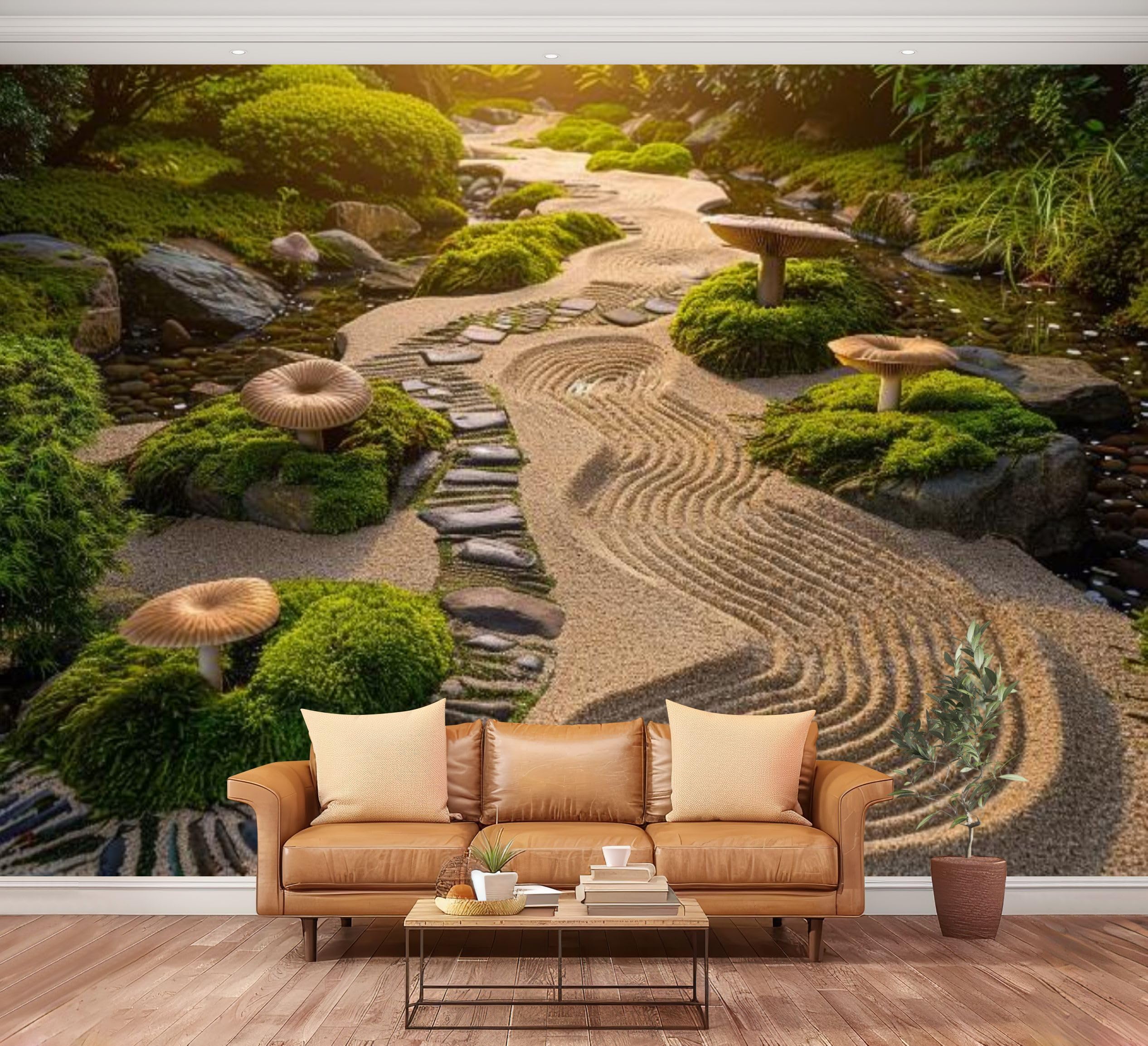 家具 landscape Amazon.com: Wall Mural Peel and Stick Japanese Zen Garden