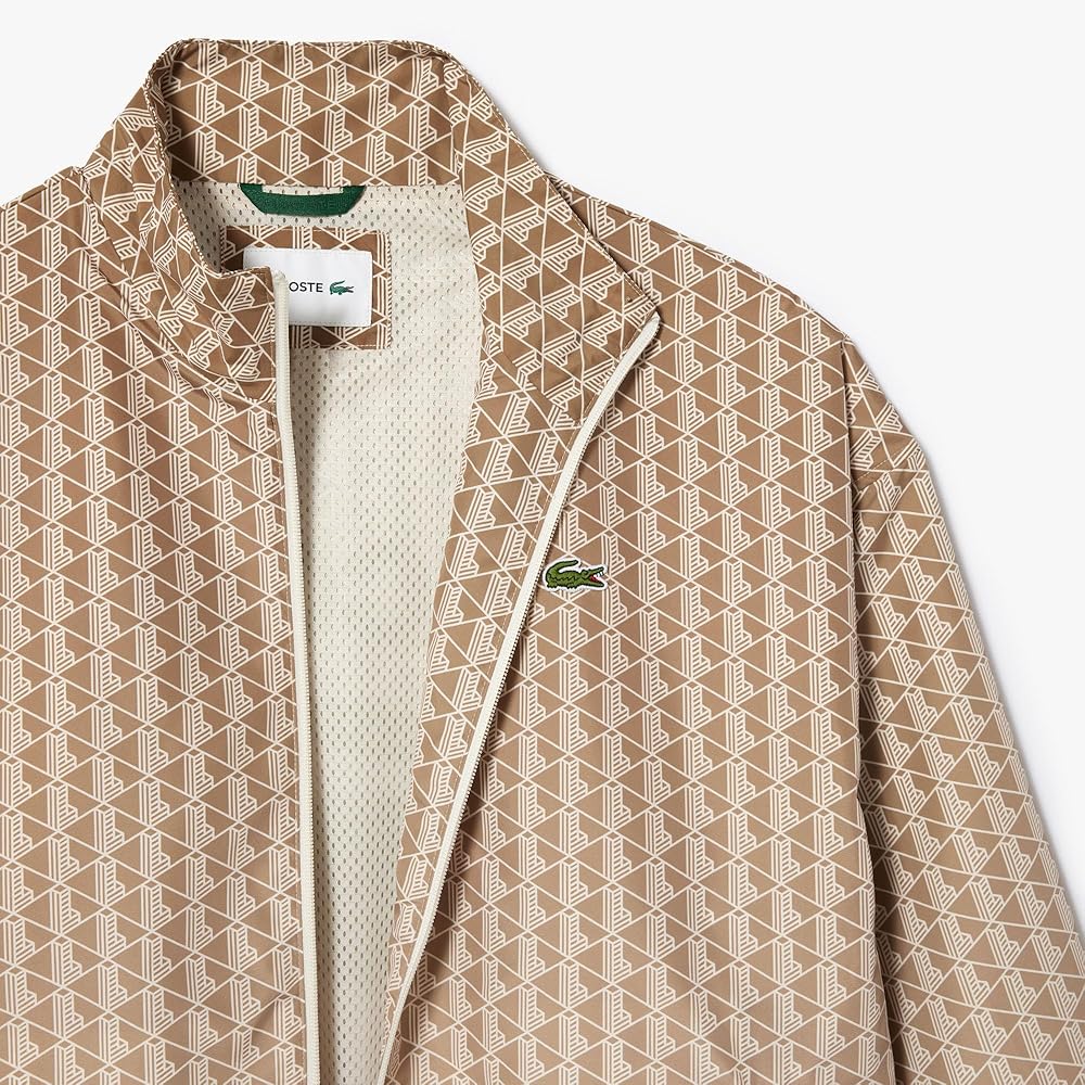 Lacoste Men's Long Sleeve Aop L Full Zip Hoodless Blouson Jacket W