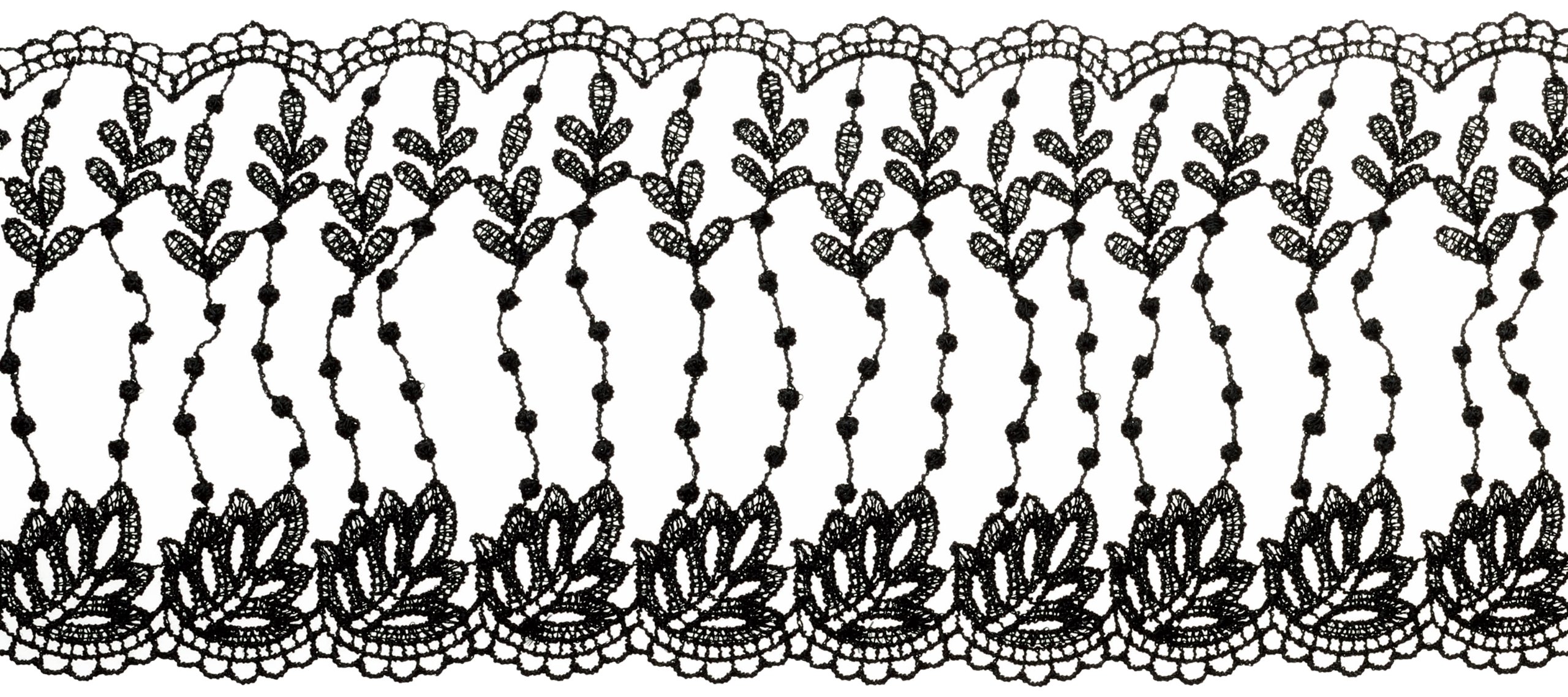 Fringe race Hamanaka H906-002-5 noir : l'art du détail japonais pour vos créations uniques