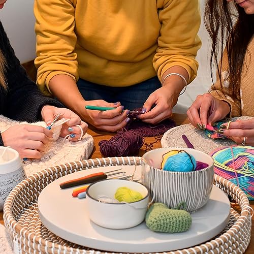 Miniatura 4 de lelulim Juego de ganchos de ganchillo, 10 tamaños, B-0.089 in a J-0.236 in