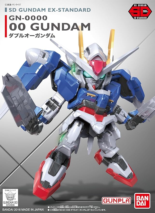 BANDAI Hobby SD EX-Standard 008 00 Gundam Kit de Construcción miniatura 4