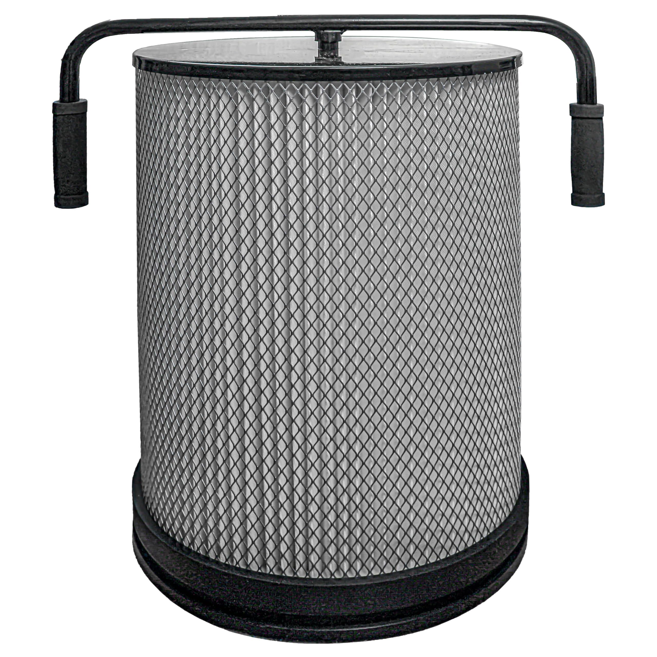 vhbw Cartouche filtrante poussières fines compatible avec Holzmann unité d'aspiration ABS1080 aspirateur à copeaux - Avec brosse de nettoyage