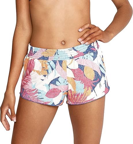 Speedo Short de Bain Combinaison modèle Court, Texture Tropical, XL Femme