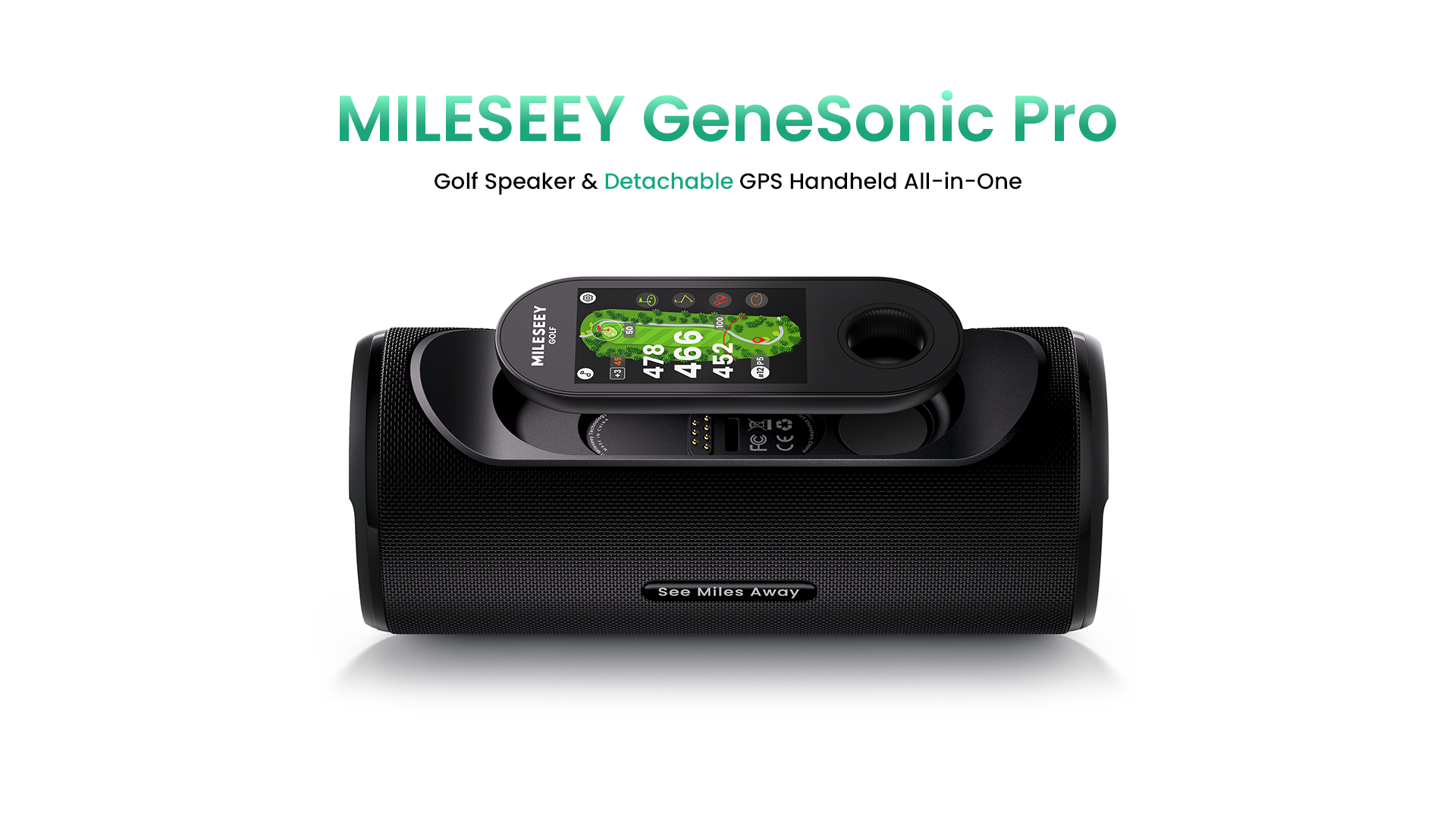Amazon.com: MILESEEY GeneSonic Pro Golf Speaker with Detachable