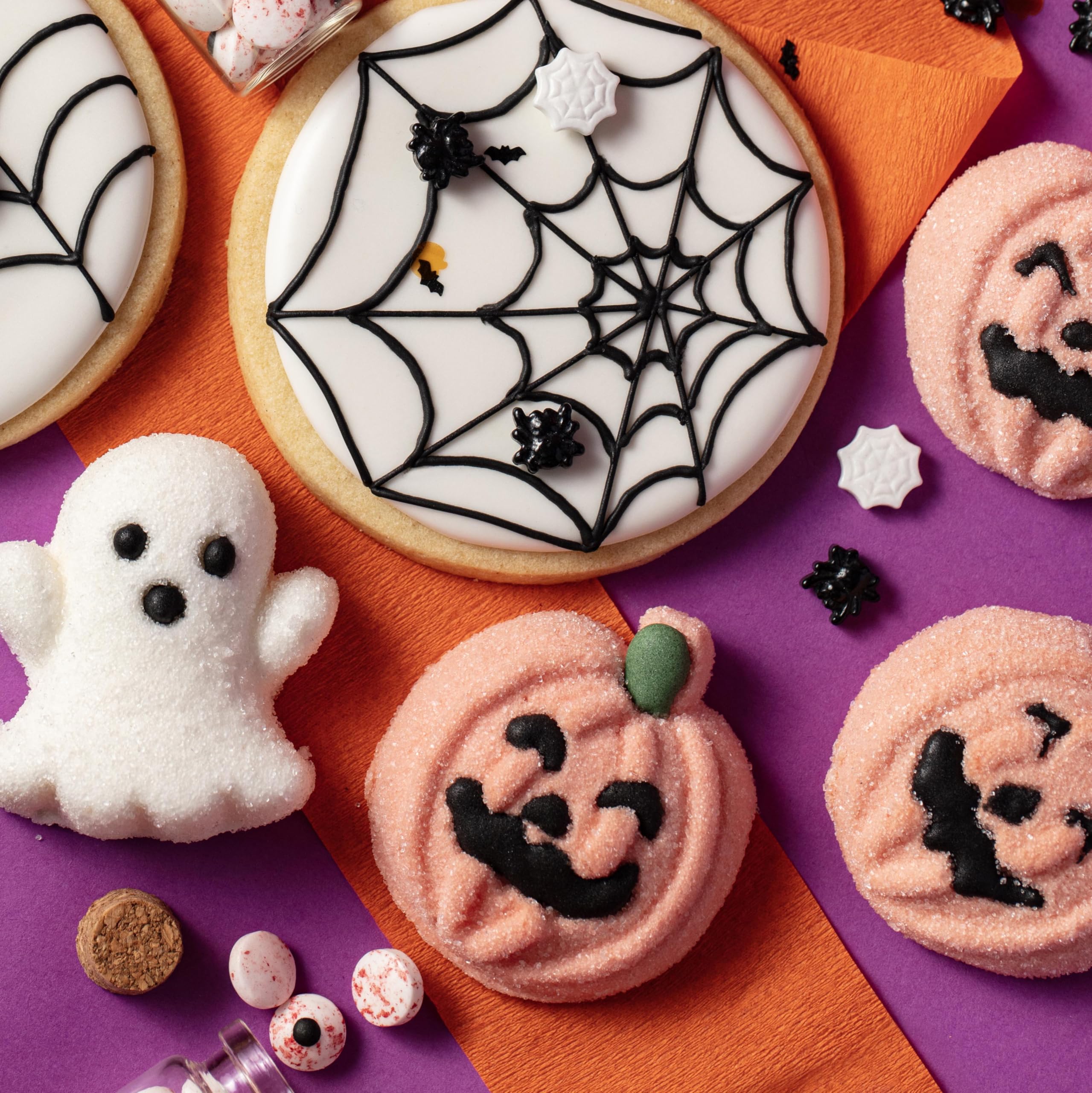 Topper de Malvavisco para Pasteles de Halloween – Set de 12 Calabazas (180g)