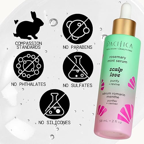 Miniatura 5 de Conjunto de suero y exfoliante para el cuero cabelludo de Pacifica  Amor para el cuero cabelludo de romero y menta con hamamelis para