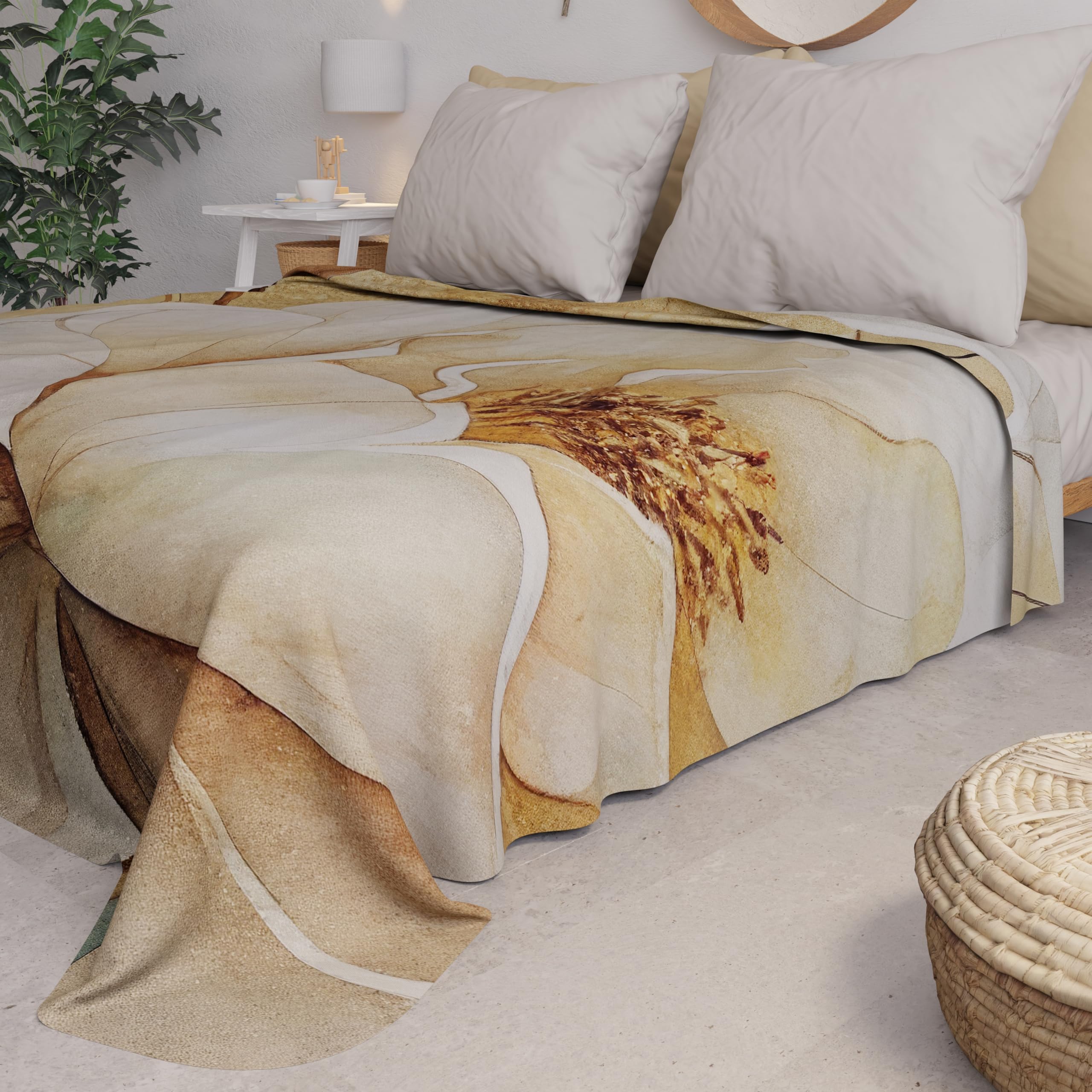 PETTI Artigiani Italiani - Spring Summer Double Bedspread Lightweight Double Bed Sheet 154 Floral 100% Made in Italy - Image 4