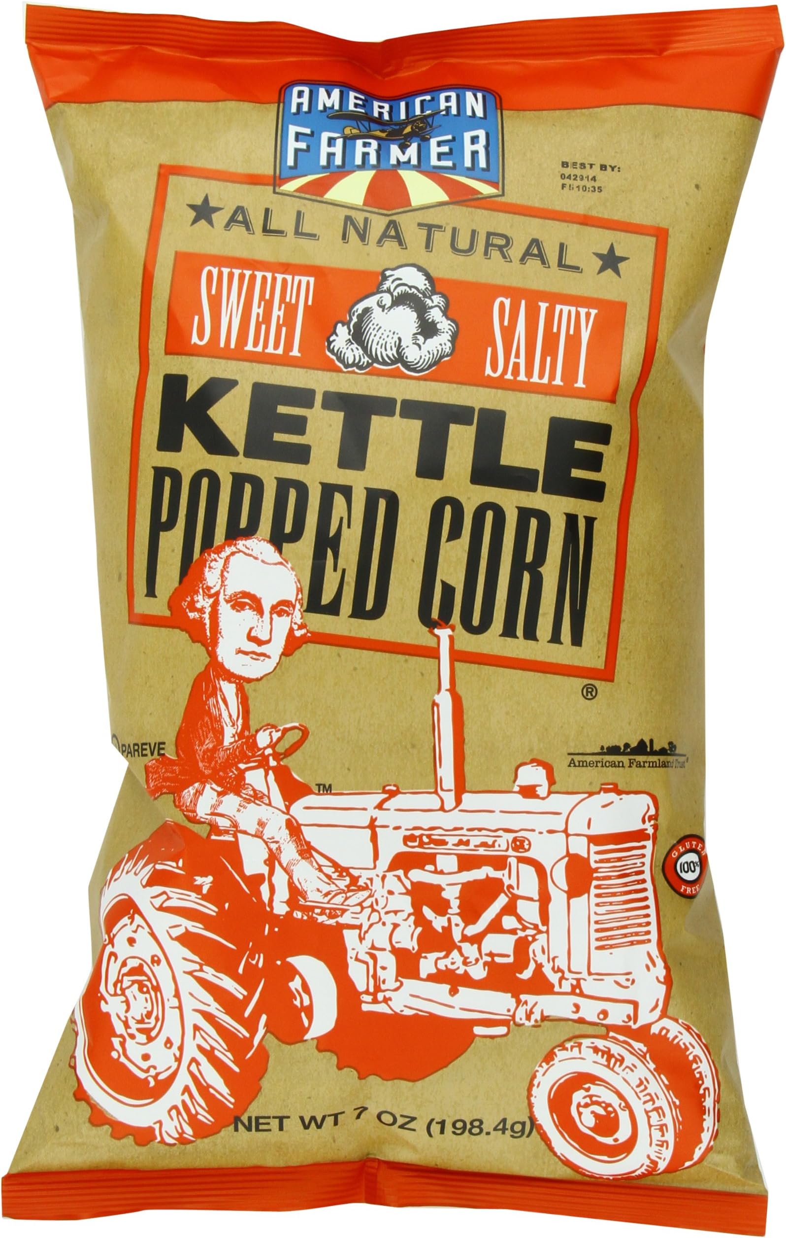 American Farmer Brand Kettle Popped Corn, Sweet and Salty, 7 Ounce