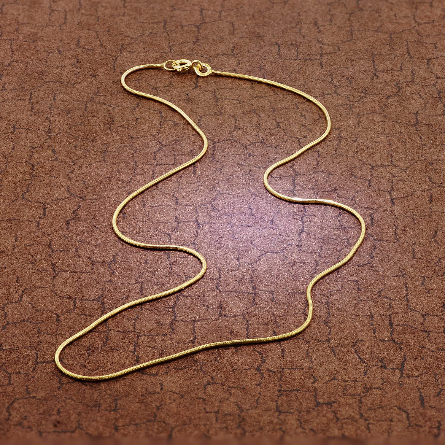 trendor Feine Schlangenkette Gold 333/8K Breite 0,9 mm 51860