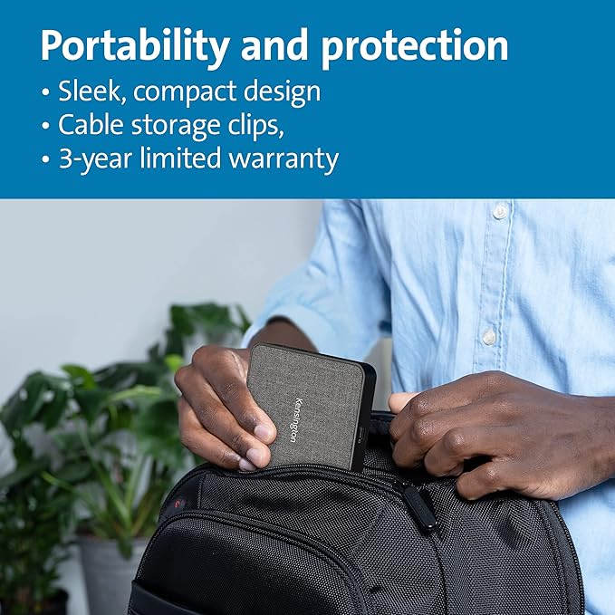 Kensington MD120U4 Hub USB4, Dual 4K 120Hz, 8K 60Hz, 100W, Ethernet 2.5Gbps miniatura 7