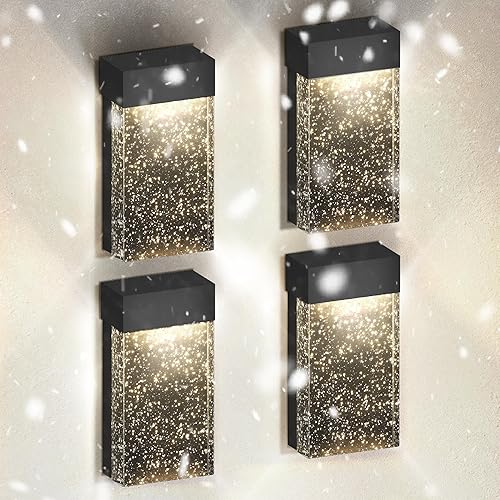 Miniatura 1 de ASD Lámpara LED de montaje en pared  Aplique de iluminación de vidrio de burbujas de cristal  18 pulgadas, 11.5 W (50 W), 120 V, 500 lúmenes, 3000