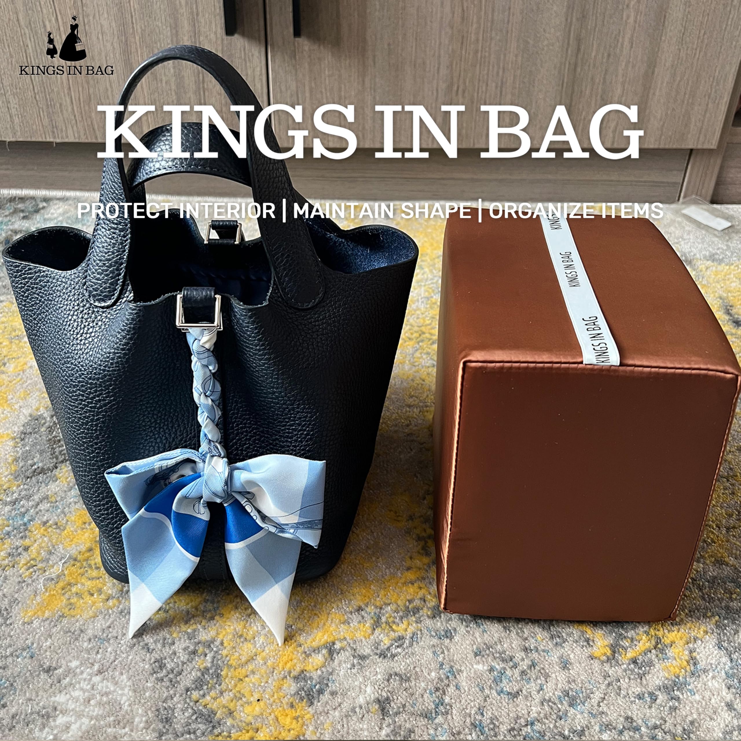 Amazon.co.jp: KINGS IN BAG エルメスピコタン用 バッグピロー サテン