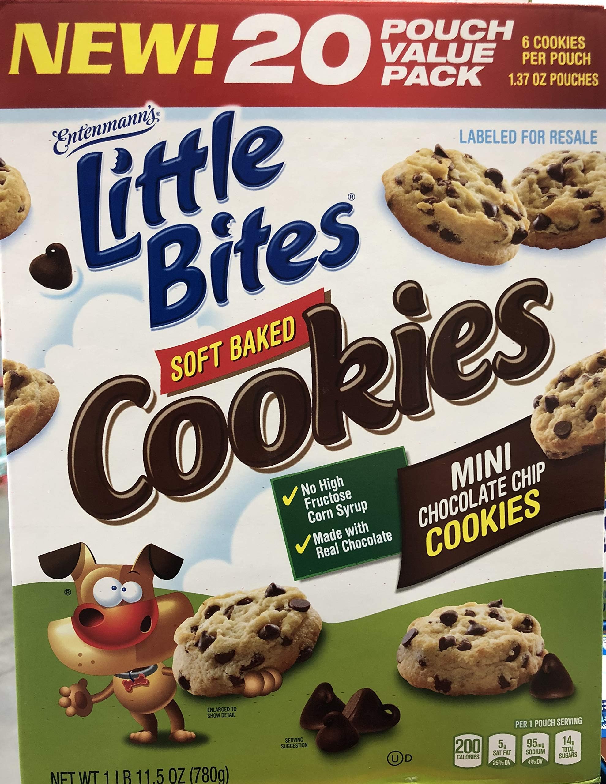 Entenmanns Little Bites Soft Baked Mini Chocolate Chip Cookies