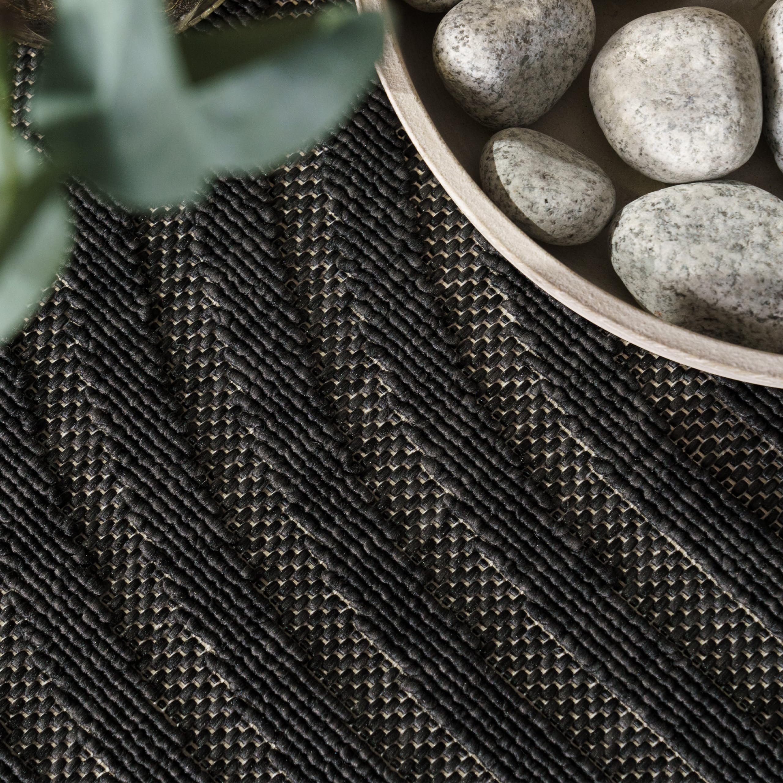 Paco Home Outdoor Teppich 160x230 Cm | Wetterfest Grau | Für Terrasse, Balkon & Garten