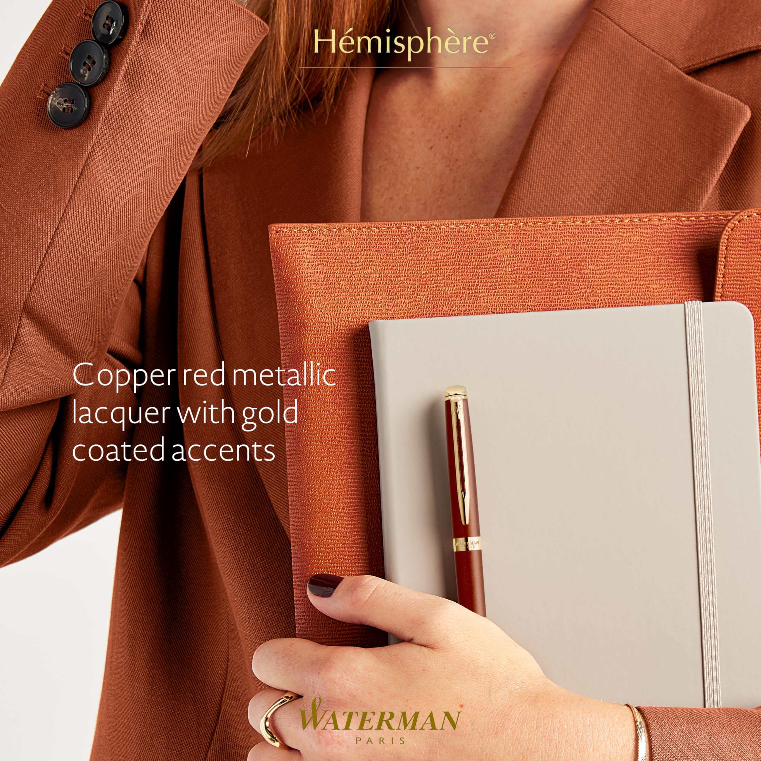 Długopis Waterman Hémisphère | Kolekcja Understated | Copper Red | Opakowanie prezentowe