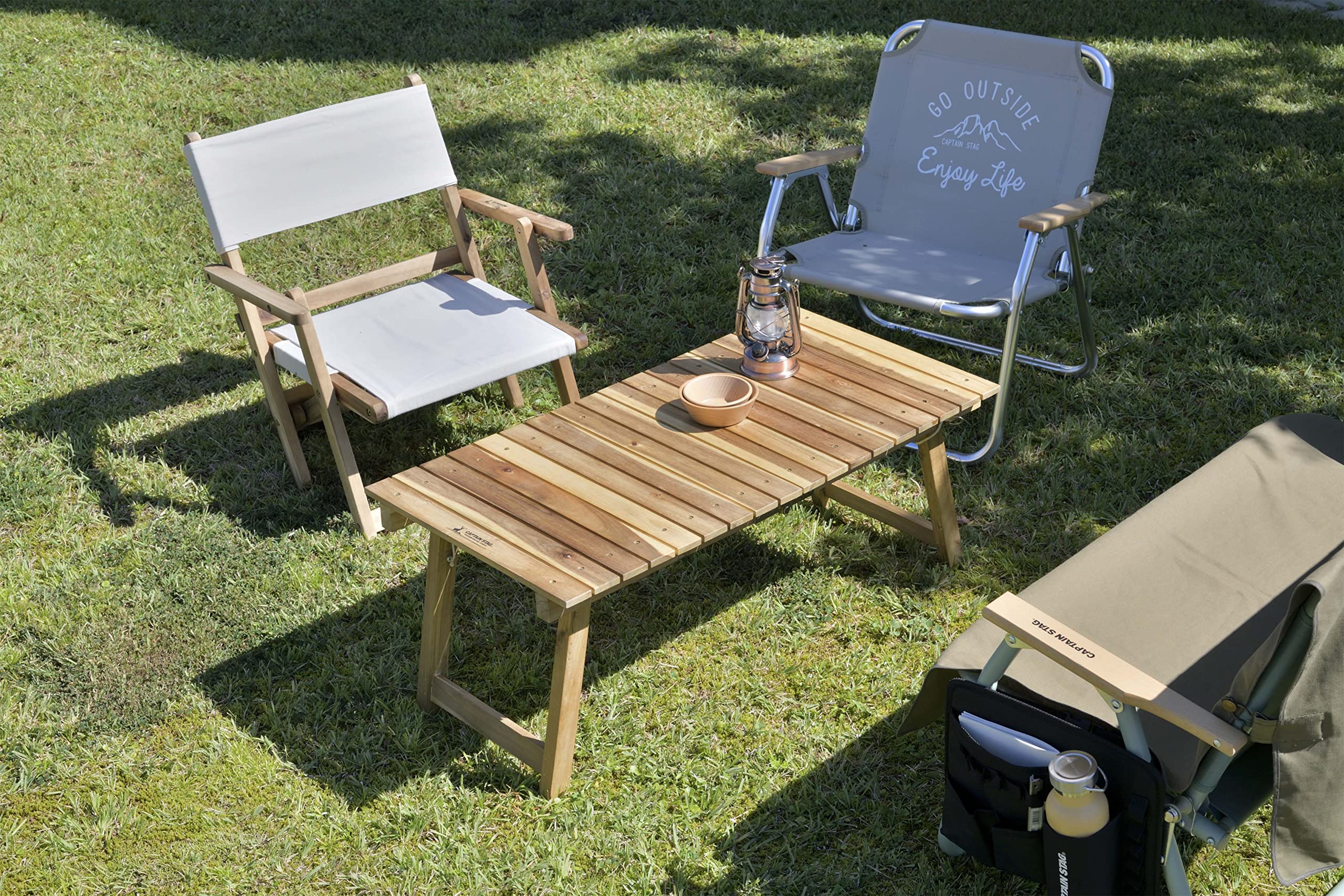 Amazon.com: Captain Stag CS Classics UP-1059 Outdoor Table, FD Low