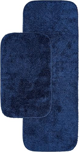 Miniatura 92 de Garland Rug 2 alfombras de baño tradicionales de nailon lavables de espuma marina (17 x 24 pulgadas, 21 x 34 pulgadas), suaves, absorbentes y Espuma