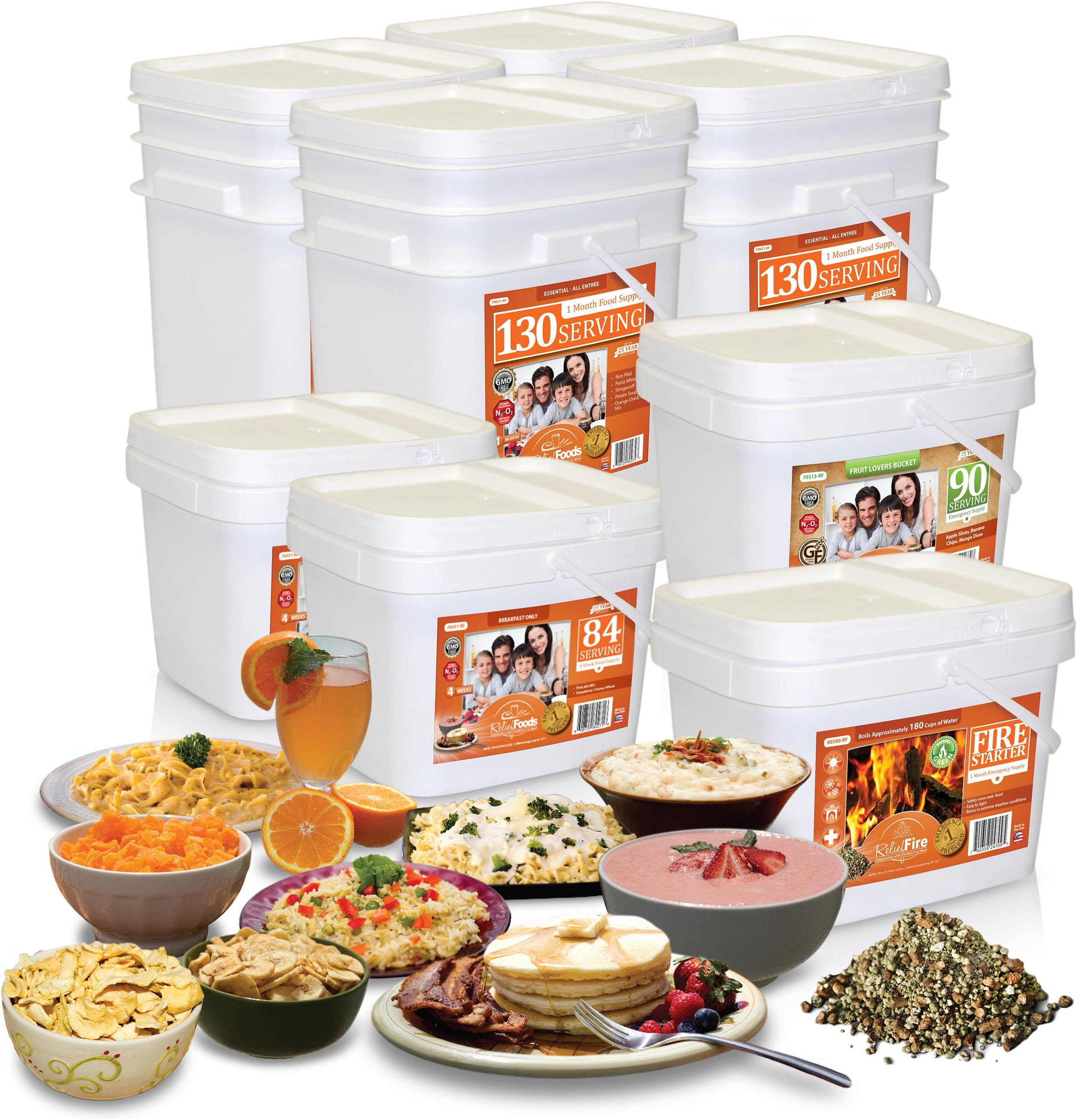 Essential 4 Adult 1 Month Emergency Food Supply Combo Pack