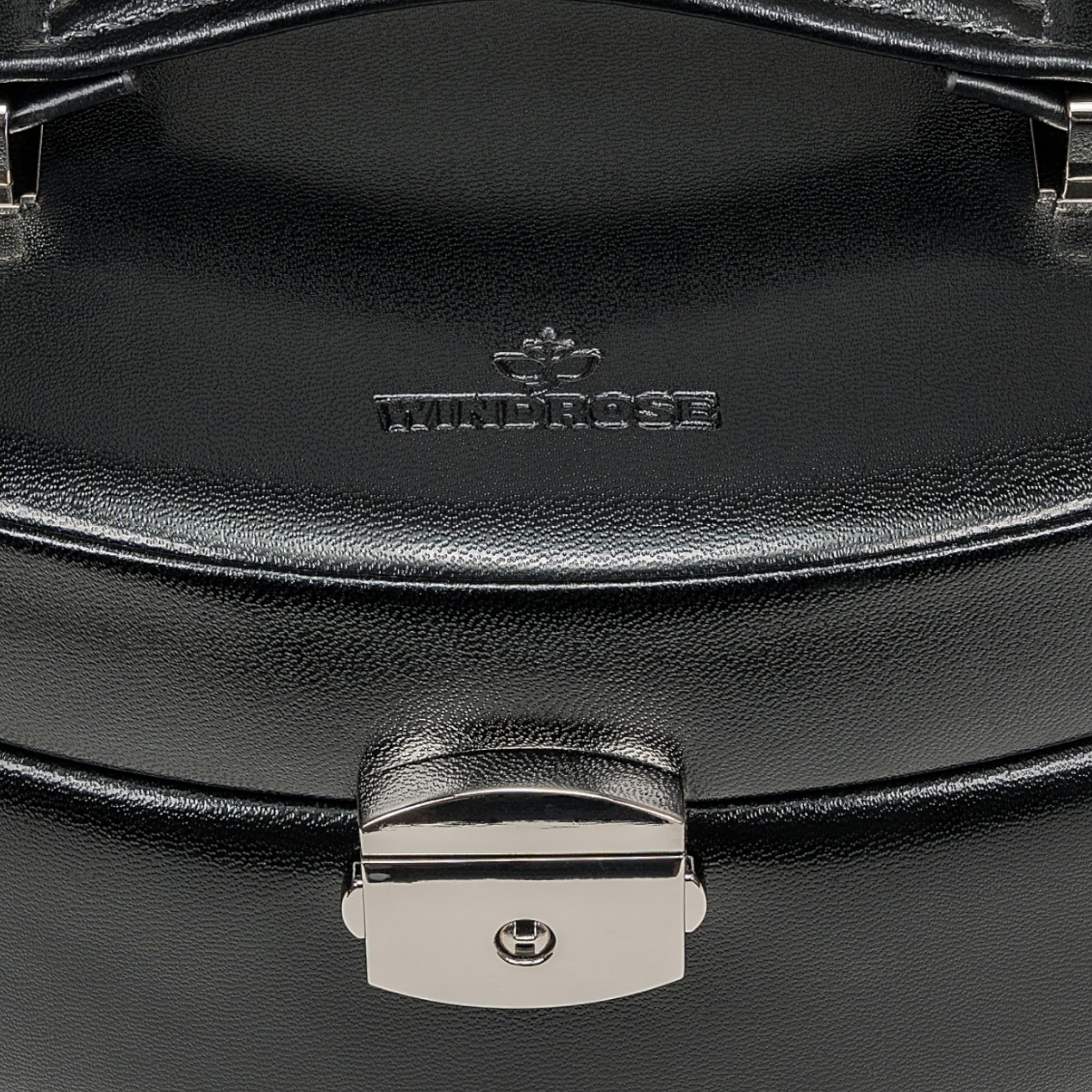 Windrose Merino Moda Jewellery Box Automatic Black