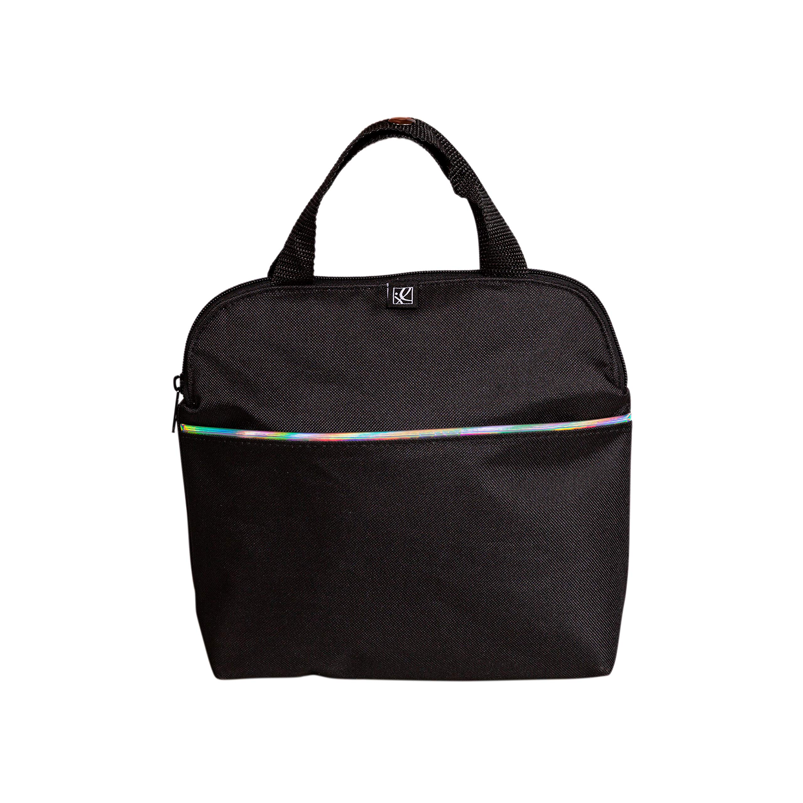J.L. Childress MaxiCOOL Breastmilk Cooler - Baby Bottle & Food Bag - Ice Pack Included - Insulated & Leak Proof Bottle Bag - Breastmilk Cooler Bag for Travel - Iridescent