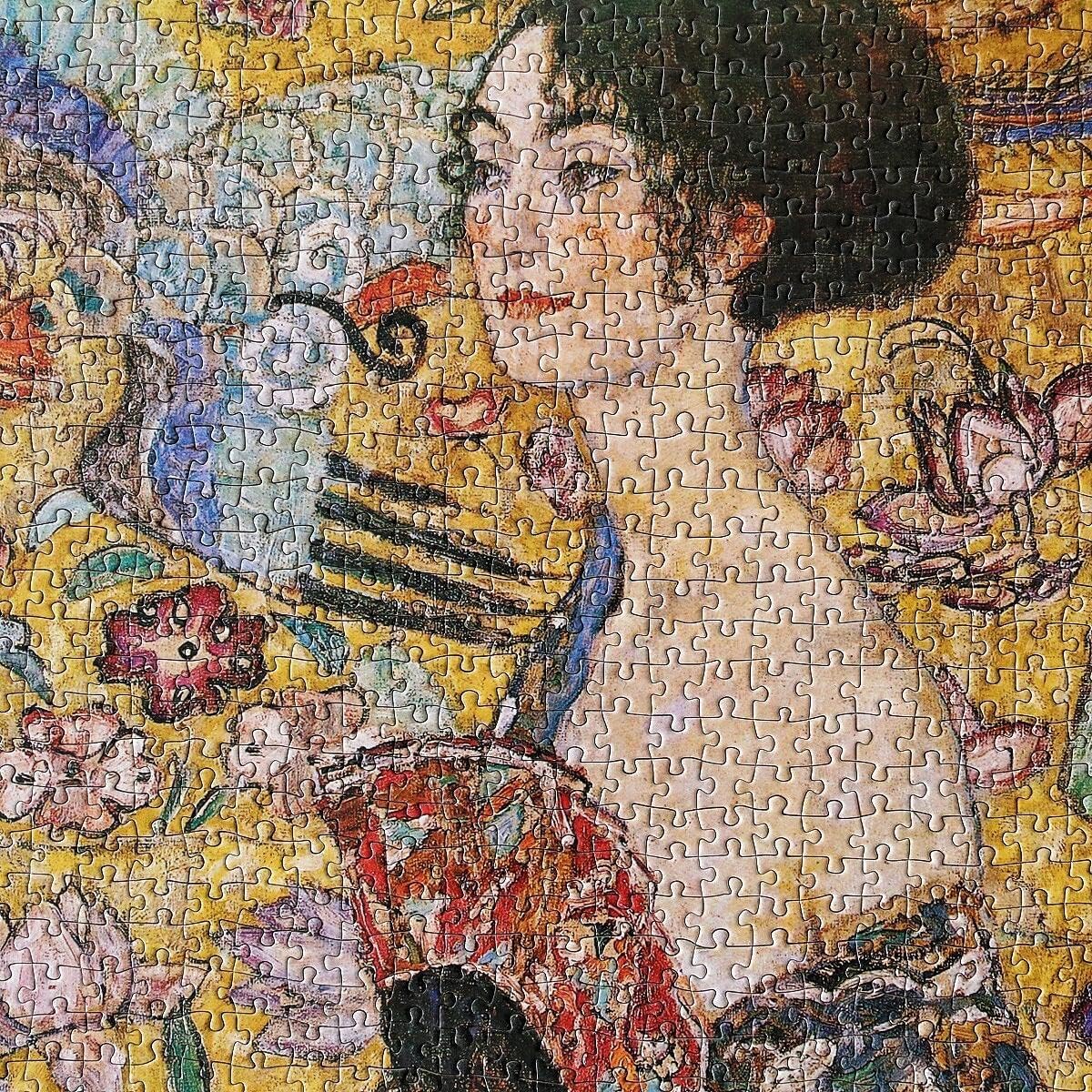 Jigsaw Puzzles 2000 Pieces Lady with a Fan, Gustav Klimt | with Full-Size Poster | Premium Quality | Relaxation, Challenge, and Creative Gift | Assembled Size: 100x70cm