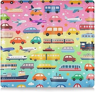 Cartoon Cute Colorful Vehicle Pu Leather Car Registration and Insurance Card Holder Car Essentials for Driver Auto Owners Trailer Motorcycle Boat