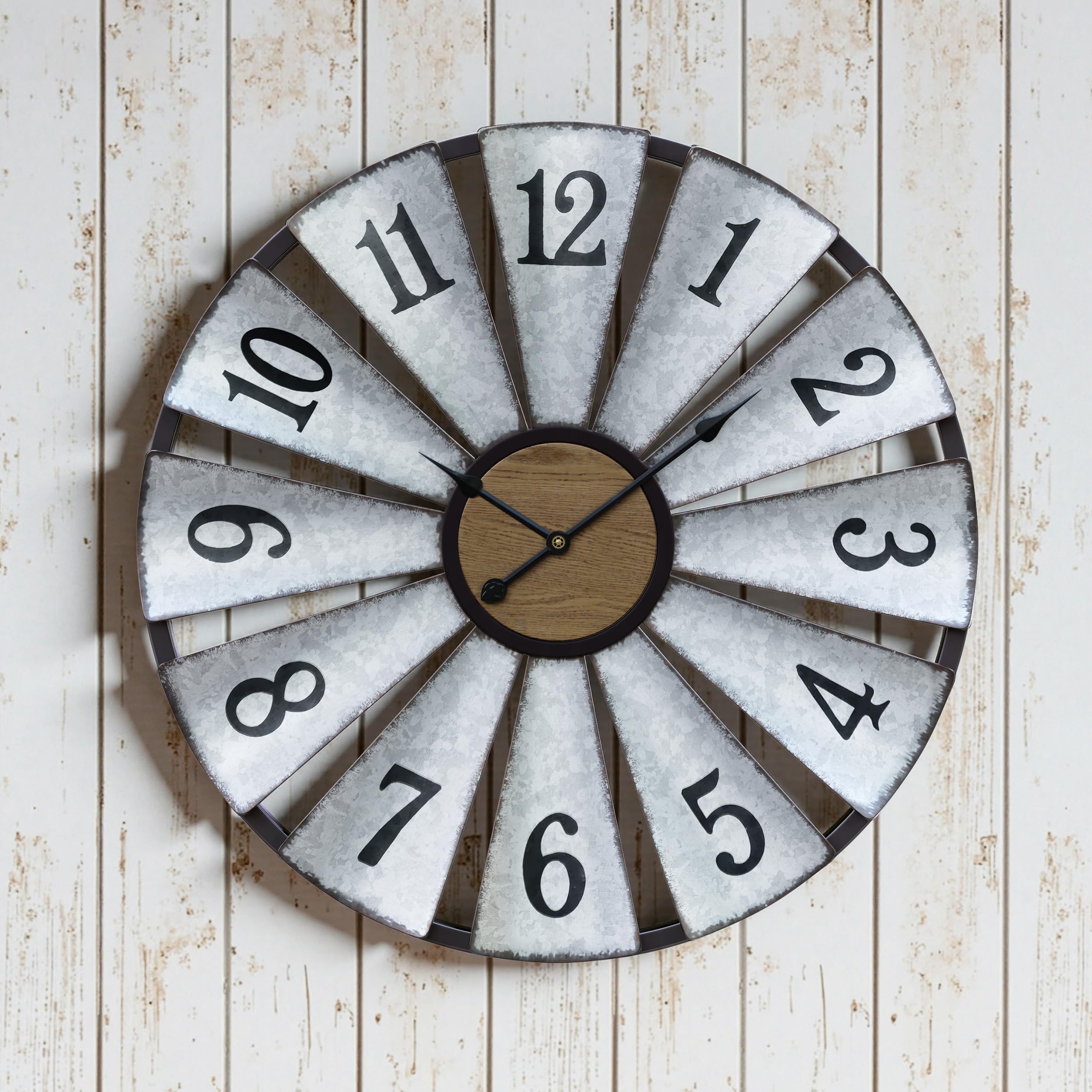 30-Inch Windmill Farmhouse Wall Clock