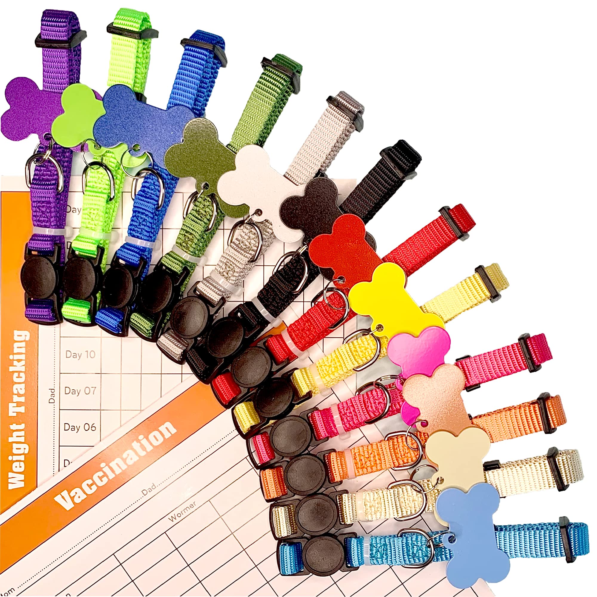 Buy GAMUDA Puppy Collars ID Tags Super Soft Whelping Puppy ID