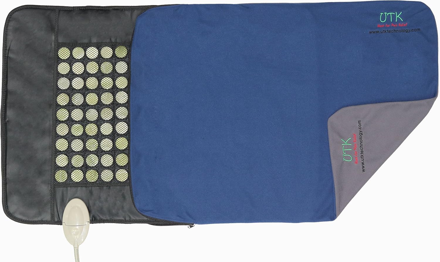 UTK Upgrade Infrared Heating Pad with Natural Stones Plus Cover Bag 21'' x 31''