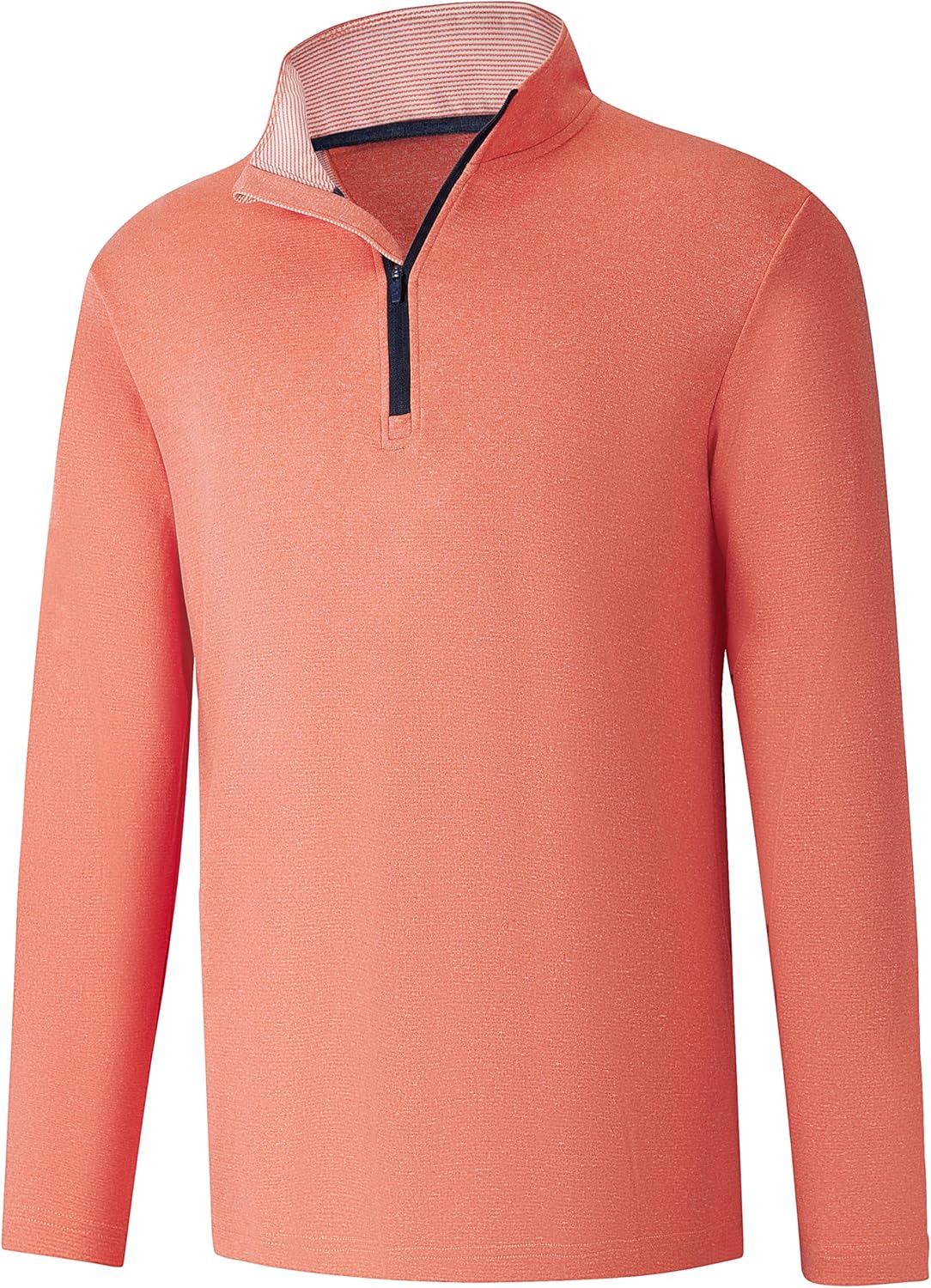 FT FENTENG Quarter Zip Golf Pullover Men Dry Fit Long Sleeve Moisture Wicking Mock Neck 1/4 Zip Pullover Mens Sweatshirts