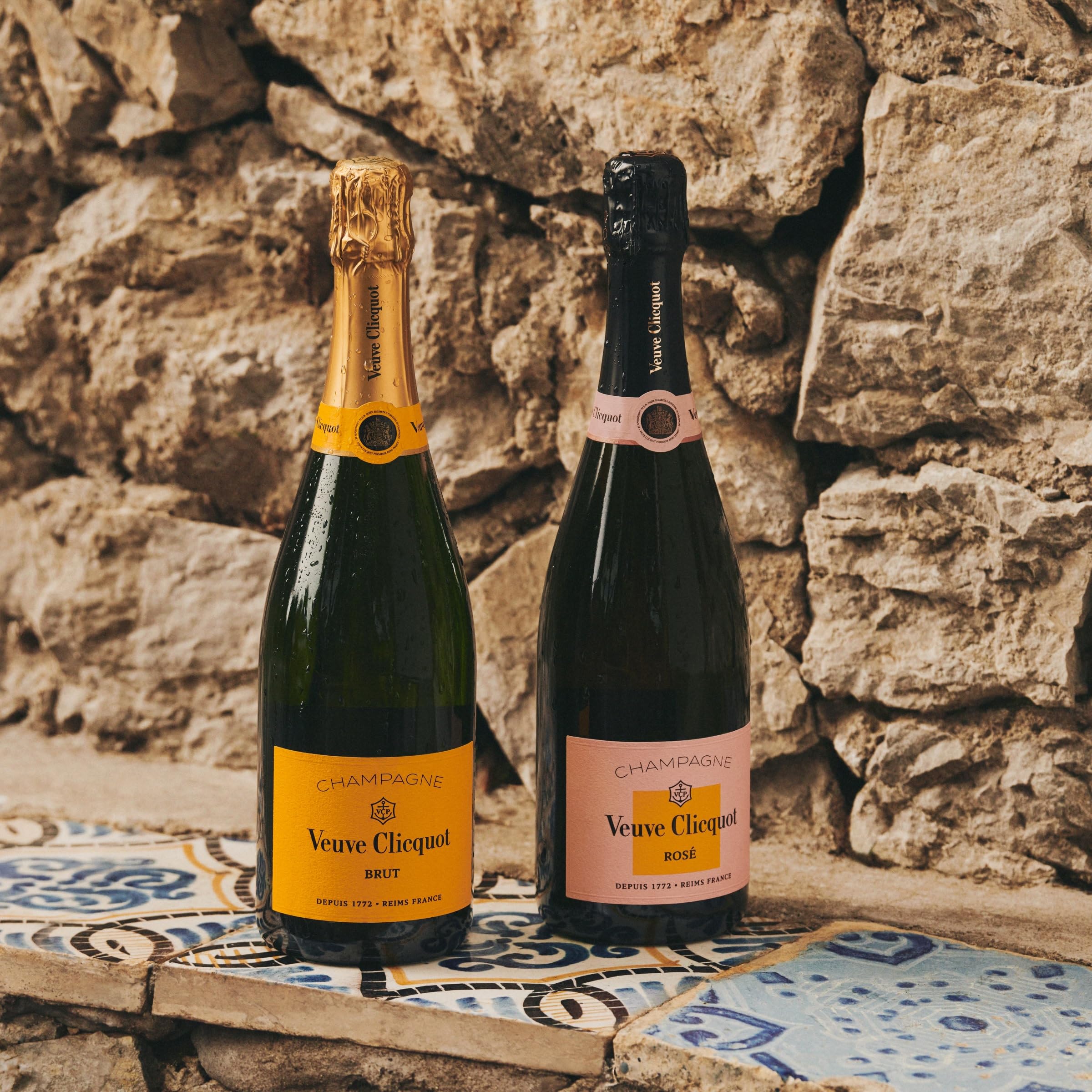 Veuve Clicquot Brut Rose Non Vintage Champagne , 750mL at