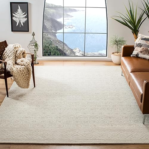 Area Rug 8x10 - Micro-Loop Collection - Large - Ivory