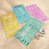 Vista 8 de Let's Make Memories - Toalla de playa personalizada, toalla de piscina de microfibra personalizada, 4 colores, personalizable con tu nombre, 30 x 60