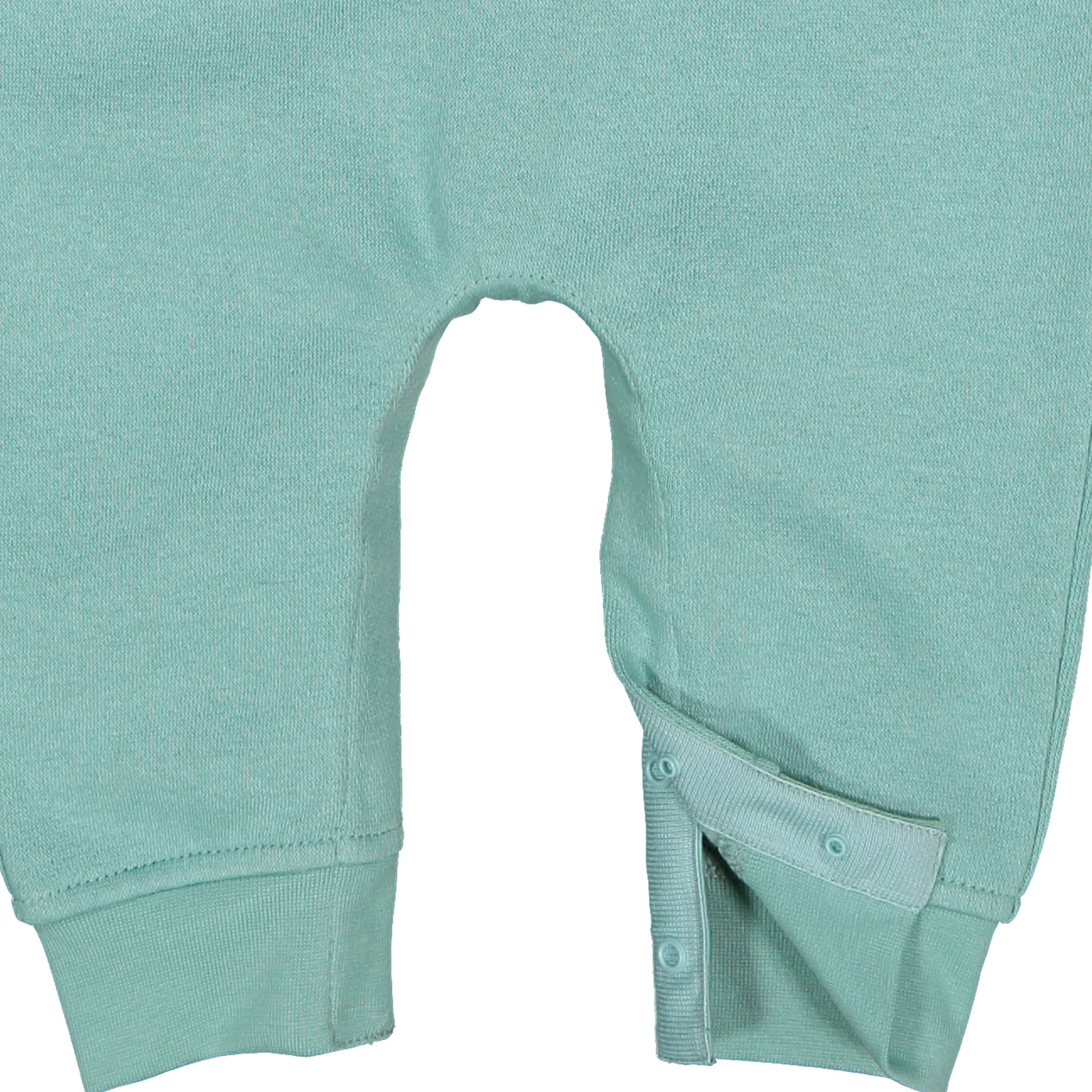 RABBIT SKINS Infant Fleece One Piece Romper| Baby Long Sleeve Long Leg Bodyuit, Saltwater, 24 Months