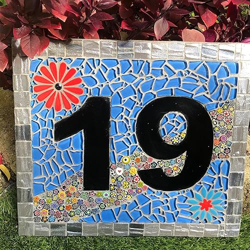 Miniatura 2 de Youway Style Millefiori - Azulejos de mosaico de vidrio de flores para manualidades, piezas de vidrio de mosaico para manualidades, adornos de