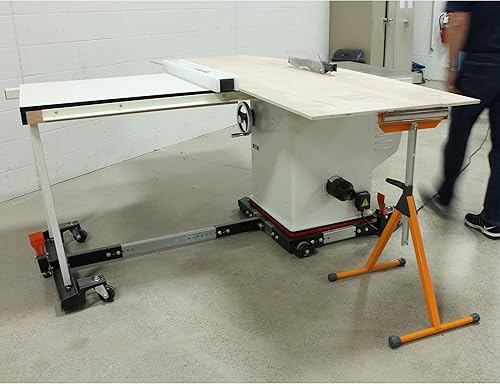 Miniatura 3 de BORA Portamate PM-3245 Mobile Base T-Extension for Bora Portamate PM-3500 or PM-3550 Mobile Base, For Moving Large Machinery And Fence Systems,Black