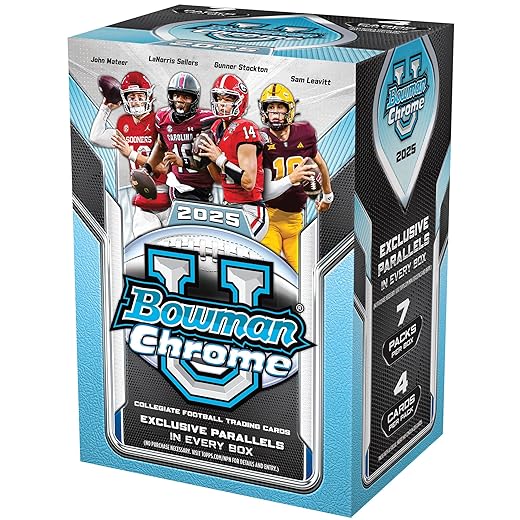 2025 Bowman University Chrome Football - Factory Sealed - Value Box